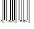 Barcode Image for UPC code 0012000182839