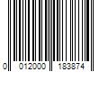 Barcode Image for UPC code 0012000183874