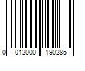 Barcode Image for UPC code 0012000190285