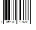 Barcode Image for UPC code 0012000193736