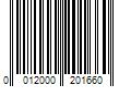 Barcode Image for UPC code 0012000201660