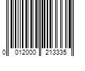 Barcode Image for UPC code 0012000213335