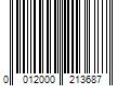 Barcode Image for UPC code 0012000213687