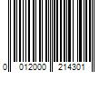 Barcode Image for UPC code 0012000214301