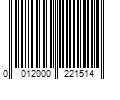 Barcode Image for UPC code 0012000221514