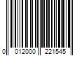 Barcode Image for UPC code 0012000221545