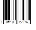 Barcode Image for UPC code 0012000221637