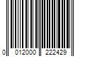 Barcode Image for UPC code 0012000222429