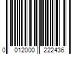 Barcode Image for UPC code 0012000222436