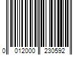 Barcode Image for UPC code 0012000230592