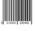 Barcode Image for UPC code 0012000240492