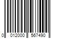 Barcode Image for UPC code 0012000567490