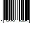 Barcode Image for UPC code 0012000801655