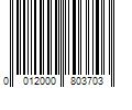 Barcode Image for UPC code 0012000803703