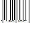 Barcode Image for UPC code 0012000803857