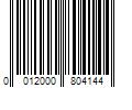 Barcode Image for UPC code 0012000804144