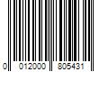 Barcode Image for UPC code 0012000805431