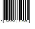 Barcode Image for UPC code 0012000810008