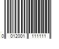 Barcode Image for UPC code 0012001111111