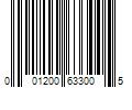 Barcode Image for UPC code 001200633005