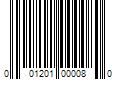 Barcode Image for UPC code 001201000080