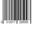 Barcode Image for UPC code 0012017225093