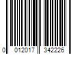 Barcode Image for UPC code 0012017342226