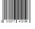 Barcode Image for UPC code 0012017412196