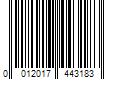 Barcode Image for UPC code 0012017443183