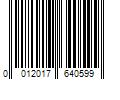 Barcode Image for UPC code 0012017640599