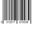 Barcode Image for UPC code 0012017810039