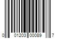 Barcode Image for UPC code 001203000897