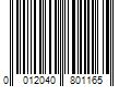 Barcode Image for UPC code 0012040801165