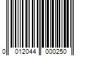 Barcode Image for UPC code 0012044000250