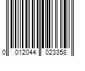 Barcode Image for UPC code 0012044023358