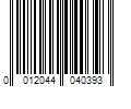 Barcode Image for UPC code 0012044040393