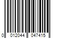 Barcode Image for UPC code 0012044047415