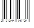 Barcode Image for UPC code 0012044047705