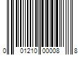 Barcode Image for UPC code 001210000088