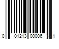 Barcode Image for UPC code 001213000061