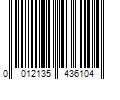 Barcode Image for UPC code 0012135436104