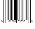 Barcode Image for UPC code 001218030308