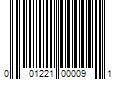 Barcode Image for UPC code 001221000091