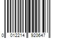 Barcode Image for UPC code 0012214920647