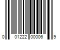 Barcode Image for UPC code 001222000069