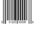 Barcode Image for UPC code 001223000068