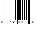 Barcode Image for UPC code 001223000075