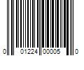 Barcode Image for UPC code 001224000050