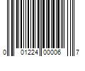 Barcode Image for UPC code 001224000067