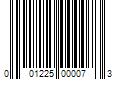 Barcode Image for UPC code 001225000073